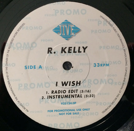 R. Kelly : I Wish (12", Promo)