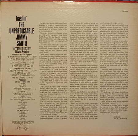 Jimmy Smith : Bashin' (LP, Album, Mono, MGM)