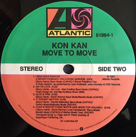 Kon Kan : Move To Move (LP, Album)