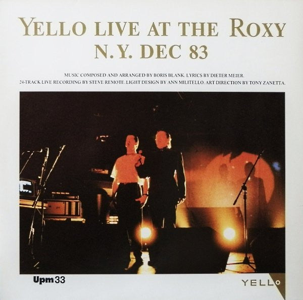 Yello : Live At The Roxy N.Y. Dec 83 (12", S/Sided, Spa)