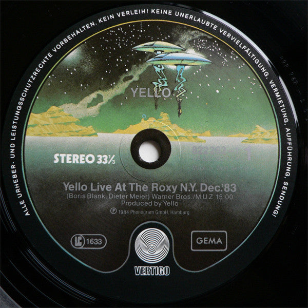 Yello : Live At The Roxy N.Y. Dec 83 (12", S/Sided, Spa)