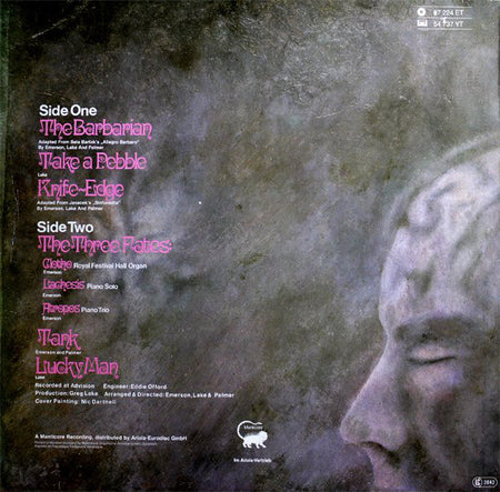 Emerson, Lake & Palmer : Emerson Lake & Palmer (LP, Album, RE)