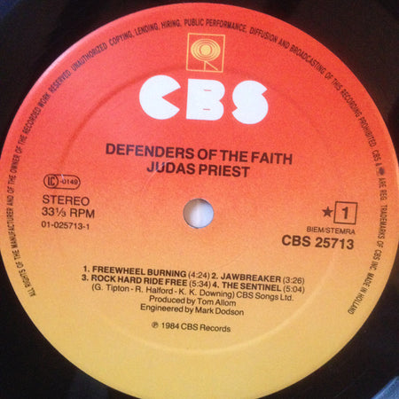 Judas Priest : Defenders Of The Faith (LP, Album)