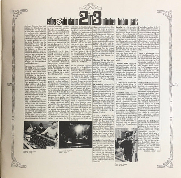 Esther & Abi Ofarim : 2 In 3 (LP, Album)