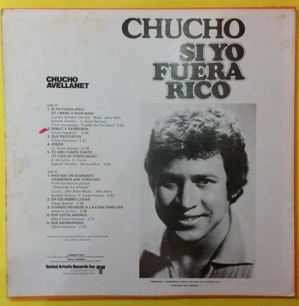 Chucho Avellanet : Si Yo Fuera Rico (LP, Album)