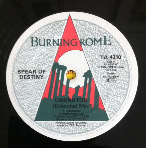 Spear Of Destiny : Liberator Extended Mix (12")