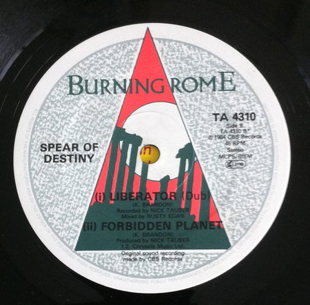 Spear Of Destiny : Liberator Extended Mix (12")