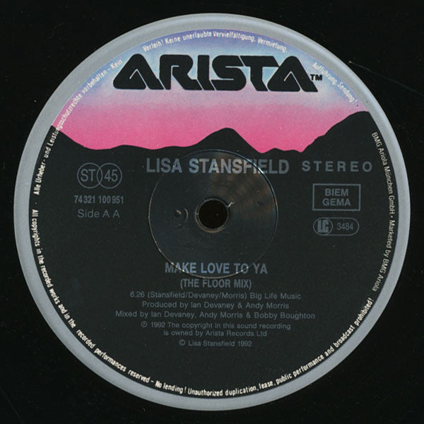 Lisa Stansfield : Set Your Loving Free / Make Love To Ya (12", Maxi)