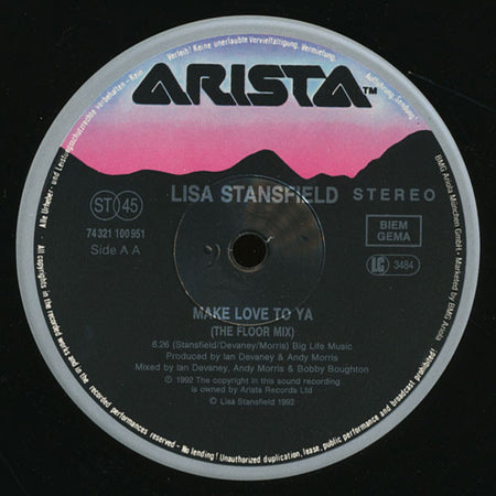 Lisa Stansfield : Set Your Loving Free / Make Love To Ya (12", Maxi)