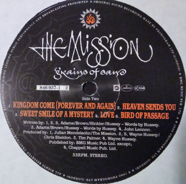 The Mission : Grains Of Sand (LP, Album)