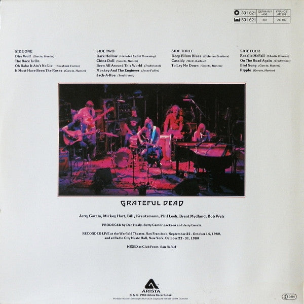 Grateful Dead* : Reckoning (2xLP, Album)