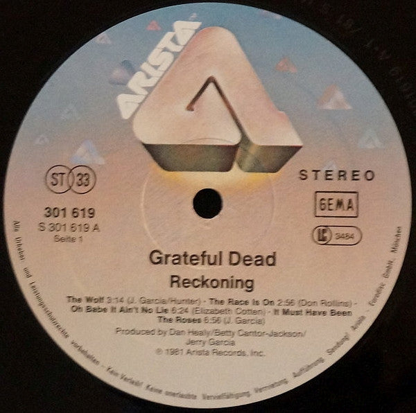 Grateful Dead* : Reckoning (2xLP, Album)