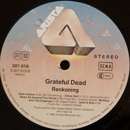 Grateful Dead* : Reckoning (2xLP, Album)