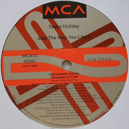 Tasha Holiday : Just The Way You Like It (12", Single)