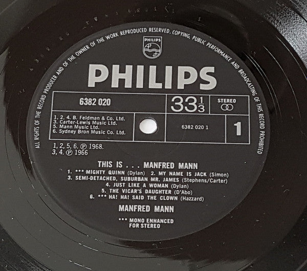 Manfred Mann : This Is… Manfred Mann (LP, Comp)