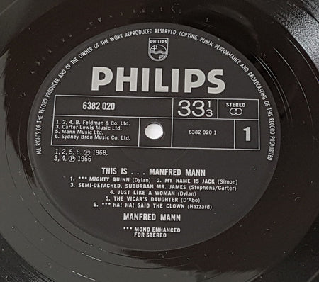 Manfred Mann : This Is… Manfred Mann (LP, Comp)