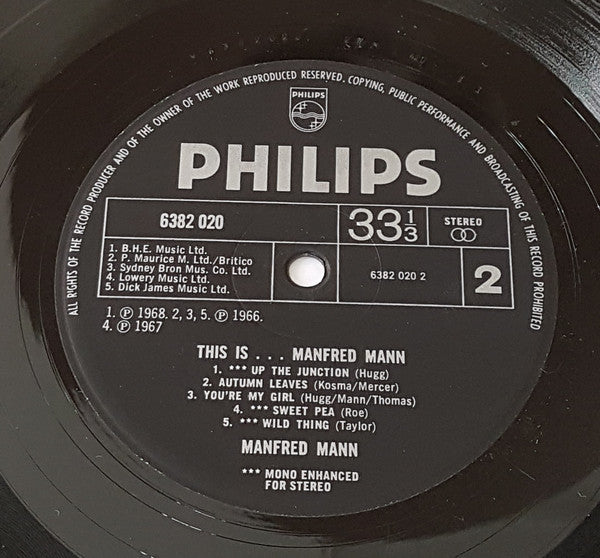Manfred Mann : This Is… Manfred Mann (LP, Comp)