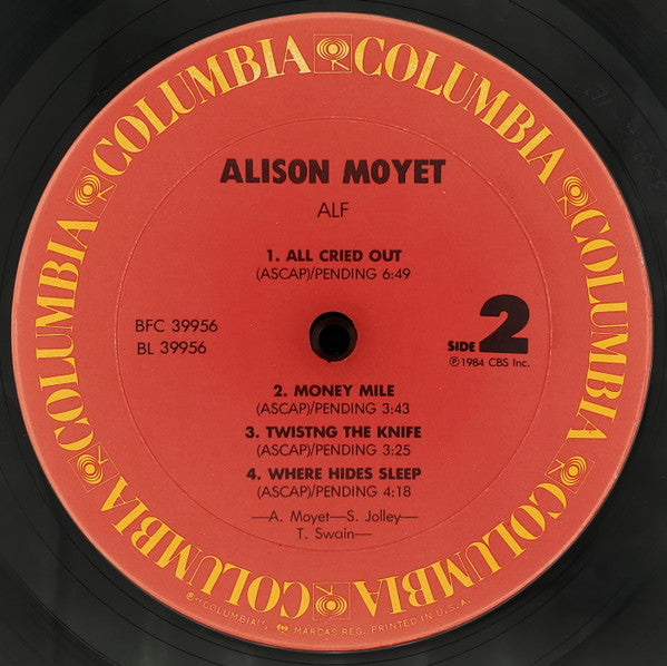 Alison Moyet : Alf (LP, Album, Pit)