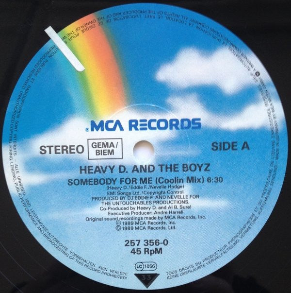 Heavy D. & The Boyz : Somebody For Me (12")