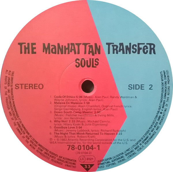 The Manhattan Transfer : Bodies And Souls (LP, Album)