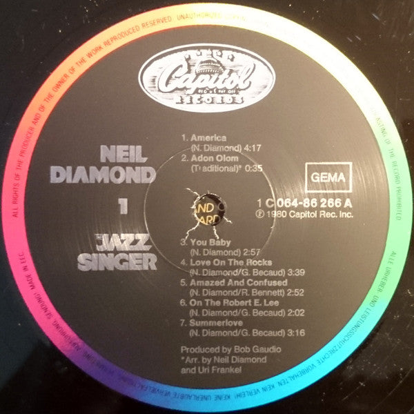 Neil Diamond : The Jazz Singer (Original Songs From The Motion Picture) (LP, Album, Rai)