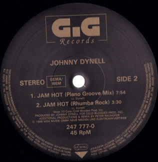 Johnny Dynell : Jam Hot Money (The New York '88 Mixes) (12")