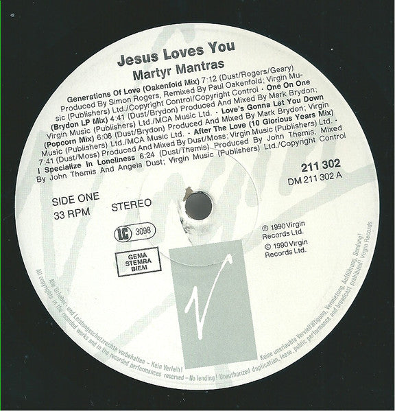 Jesus Loves You : The Martyr Mantras (LP, Album)
