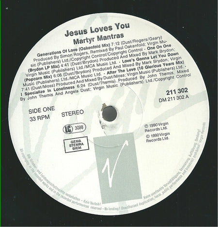 Jesus Loves You : The Martyr Mantras (LP, Album)