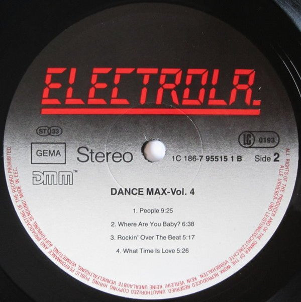 Various : Dance Max 4 (2xLP, Comp, P/Mixed)