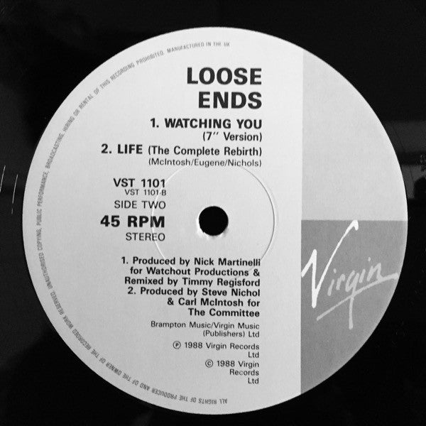 Loose Ends : Watching You (12")