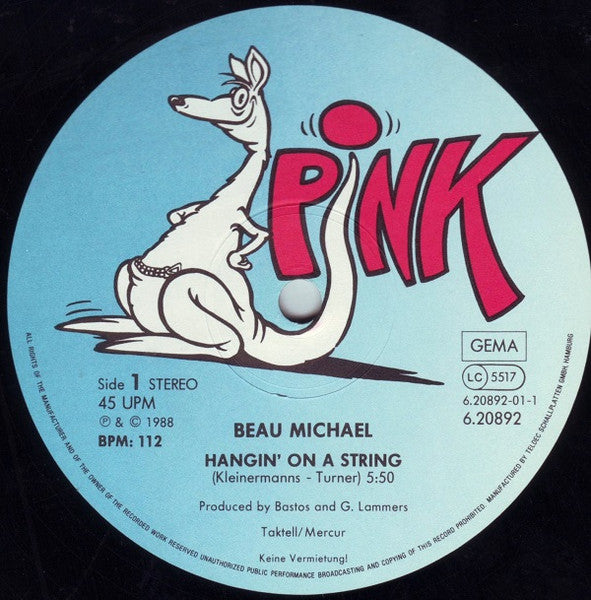 Beau Michael : Hangin' On A String (Maxi-Version) (12", Maxi)