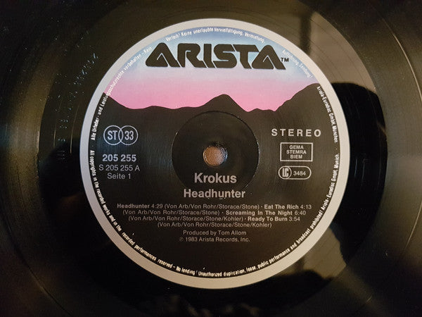 Krokus : Headhunter (LP, Album, RE)