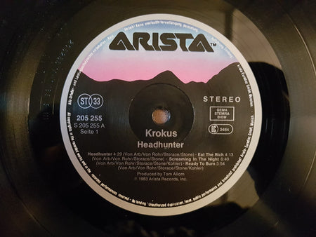 Krokus : Headhunter (LP, Album, RE)