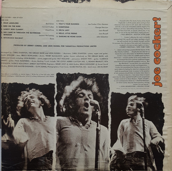 Joe Cocker : Joe Cocker! (LP, Album, RP)