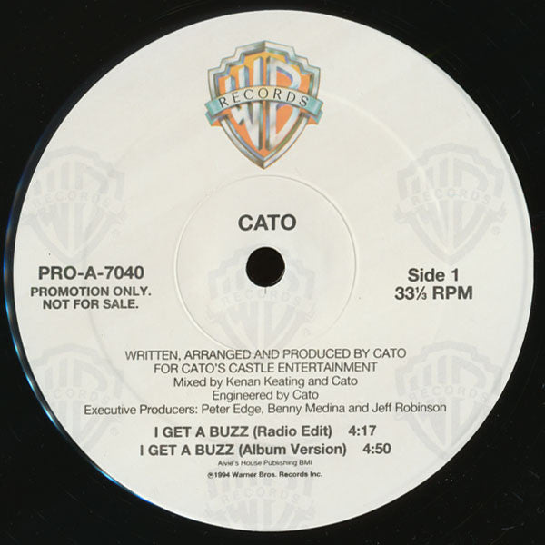 Cato (2) : I Get A Buzz (12", Single, Promo)
