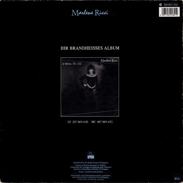 Marlene Ricci : A Woman In Me (Some Get The Silver, Some Get The Stone) (12", Maxi)