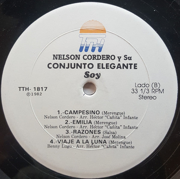 Nelson Cordero Y Su Conjunto Elegante : Soy (LP, Album)