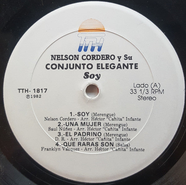 Nelson Cordero Y Su Conjunto Elegante : Soy (LP, Album)