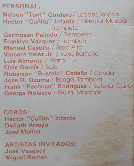 Nelson Cordero Y Su Conjunto Elegante : Soy (LP, Album)
