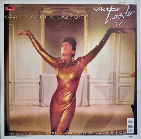 Viktor Lazlo : Sweet, Soft N' Lazy (12", Maxi)