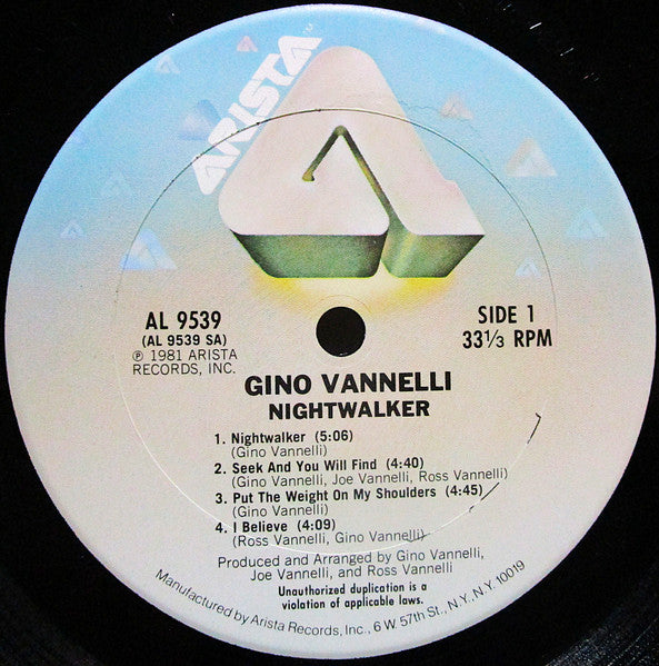 Gino Vannelli : Nightwalker (LP, Album, Ter)