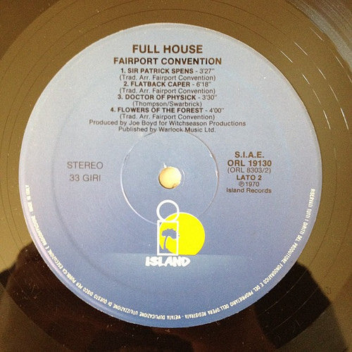 Fairport Convention : Full House (LP, Album, RE)