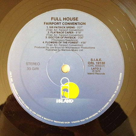 Fairport Convention : Full House (LP, Album, RE)