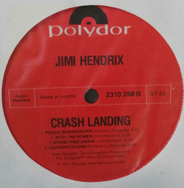 Jimi Hendrix : Crash Landing (LP, Album)