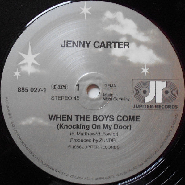 Jenny Carter : When The Boys Come (Knocking On My Door) (12", Maxi)