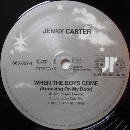 Jenny Carter : When The Boys Come (Knocking On My Door) (12", Maxi)