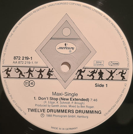 Twelve Drummers Drumming : Don’t Stop (12", Maxi)