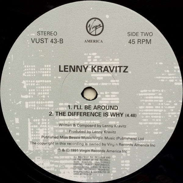 Lenny Kravitz : It Ain't Over 'Til It's Over (12", Single)