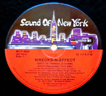 Wrecks-N-Effect : Juicy (12", Glo)