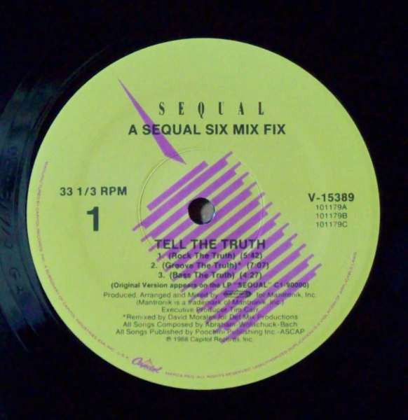 Sequal : Tell The Truth (12", Single)